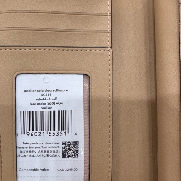 Kate Spade Medium Rose Smoke Wallet - Picture 5 of 7